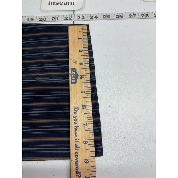 Vince size S Womens Black Satin Cupro Stripe Pull On Trouser/ pants pockets - Picture 11 of 12